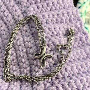 James Avery chain & Eternal Ribbon Cross